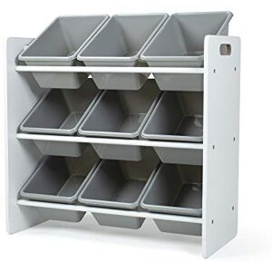 Humble Crew Explorer Wooden Toy Storage Organiser for Children, with 9 BPA Free Plastic Removeable Storage Bins, Ideal for Storing Toys, Games, Books and Craft Supplies White/Grey Humble Crew Explorer Wooden Toy Storage Organiser for Children, with 9 BPA Free Plastic Removeable Storage Bins, Ideal for Storing Toys, Games, Books and Craft Supplies White/Grey