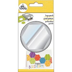 EK Tools EK Success Punch Large Hexagon, Grey, 7.60 x 13.20 x 3.40 cm EK Tools EK Success Punch Large Hexagon, Grey, 7.60 x 13.20 x 3.40 cm