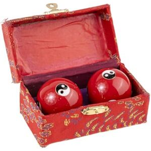 lachineuse Set of Qi Gong Yin Yang Balls Chinese Anti-Stress Enamel Balls φ 45 mm Zen Relaxation Gift Box Asian Japan China Feng Shui Object Red lachineuse Set of Qi Gong Yin Yang Balls Chinese Anti-Stress Enamel Balls φ 45 mm Zen Relaxation Gift Box Asian Japan China Feng Shui Object Red