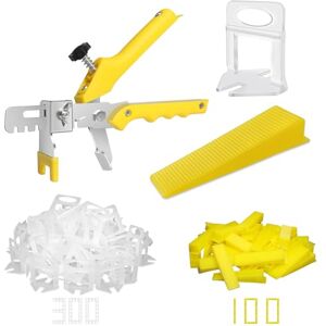 DGSL Tile Leveling System with Tile Plier 300-Piece Tile Spacers Clips and 100-Piece Reusable Wedges Tile Tools Set for Stone Installation (1/16 Inch Tile Spacers) DGSL Tile Leveling System with Tile Plier 300-Piece Tile Spacers Clips and 100-Piece Reusable Wedges Tile Tools Set for Stone Installation (1/16 Inch Tile Spacers)