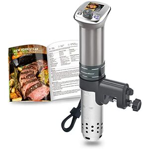 KitchenBoss Sous Vide Cooker Ultra-Quiet Immersion-Circulator: Color LCD Recipes G320 Pro Silver Machine Brushless DC Motor 1100 Watts IPX7 Waterproof KitchenBoss Sous Vide Cooker Ultra-Quiet Immersion-Circulator: Color LCD Recipes G320 Pro Silver Machine Brushless DC Motor 1100 Watts IPX7 Waterproof