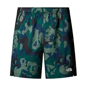 The North Face Men's Mountain 24/7 7In AOP Reg Shorts, Deep Nori Light Show, M The North Face Men's Mountain 24/7 7In AOP Reg Shorts, Deep Nori Light Show, M
