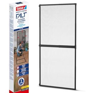 tesa UK tesa Insect Stop FALT Door Foldable Aluminium Frame with Fly Screen for Doors With Adjustable Telescopic Frame Anthracite 80 cm x 170 cm to 100 cm x 220 cm tesa UK tesa Insect Stop FALT Door Foldable Aluminium Frame with Fly Screen for Doors With Adjustable Telescopic Frame Anthracite 80 cm x 170 cm to 100 cm x 220 cm
