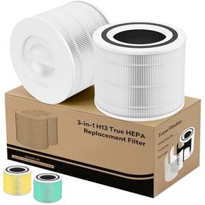 Soniicmomo Core 300 Air Purifier Replacement Filter for LEVOIT Core 300/Core 300S/Core300-P Air Purifier, 3-in-1 Filter with H13 True HEPA Filter and Activated Carbon Filter, Part Number Core 300-RF Soniicmomo Core 300 Air Purifier Replacement Filter for LEVOIT Core 300/Core 300S/Core300-P Air Purifier, 3-in-1 Filter with H13 True HEPA Filter and Activated Carbon Filter, Part Number Core 300-RF