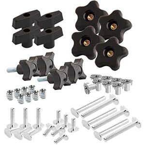 POWERTEC 71174 T Track Knob Kit, 5/16-18 Threaded Bolts and Washers, 46 Piece Set, T Slot Bolts, T Track Accessories for Woodworking Jigs and Fixtures POWERTEC 71174 T Track Knob Kit, 5/16-18 Threaded Bolts and Washers, 46 Piece Set, T Slot Bolts, T Track Accessories for Woodworking Jigs and Fixtures