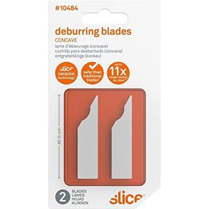 Slice 10484 Replacement Deburring Blades (Concave), Pack of 2, Ideal For Deburring Sheet Metal Edges, Injection-Moulded Plastics, & 3D-Printed Prototypes Slice 10484 Replacement Deburring Blades (Concave), Pack of 2, Ideal For Deburring Sheet Metal Edges, Injection-Moulded Plastics, & 3D-Printed Prototypes