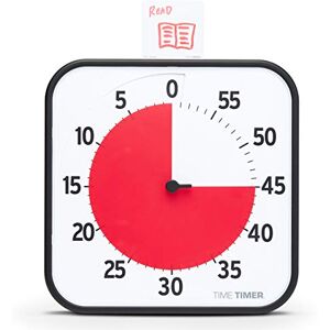 TIME TIMER Countdown Clock, Acrylic, White, 30x30x4 cm TIME TIMER Countdown Clock, Acrylic, White, 30x30x4 cm