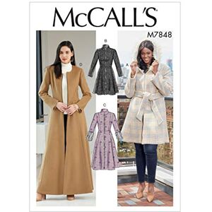 McCall's Sewing Pattern M7848 Misses'/Miss Petite and Women's/Women Petite Coats and Belt McCall's Sewing Pattern M7848 Misses'/Miss Petite and Women's/Women Petite Coats and Belt
