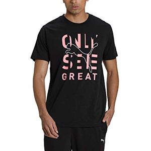 Puma Performance Slogan Short Sleeve tee T-shirt, Man, Black, L Puma Performance Slogan Short Sleeve tee T-shirt, Man, Black, L