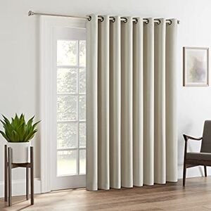 Eclipse Curtains Thermal Patio Door Panel, Stone, 100x84 Eclipse Curtains Thermal Patio Door Panel, Stone, 100x84