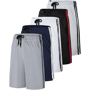 Real Essentials Men's Re Mesh Shorts, 5 Pack-Set F, 3XL (Pack of 5) Real Essentials Men's Re Mesh Shorts, 5 Pack-Set F, 3XL (Pack of 5)