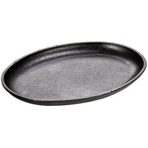 Lodge 25.4 x 19.05 cm / 10 x 7.5 inch Pre-Seasoned Cast Iron Handleless Oval Serving Griddle Lodge 25.4 x 19.05 cm / 10 x 7.5 inch Pre-Seasoned Cast Iron Handleless Oval Serving Griddle