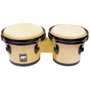 PP PERFORMANCE PERCUSSION Performance Percussion Bongos with Black Hardware Natural Wood PP PERFORMANCE PERCUSSION Performance Percussion Bongos with Black Hardware Natural Wood