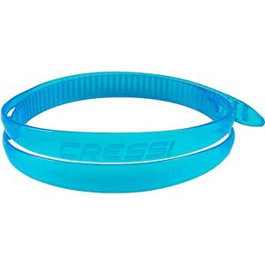 CRESSI Swim Eyewear Silicone Strap + Loop Strap with Latch for Swimming Goggles, Blue CRESSI Swim Eyewear Silicone Strap + Loop Strap with Latch for Swimming Goggles, Blue