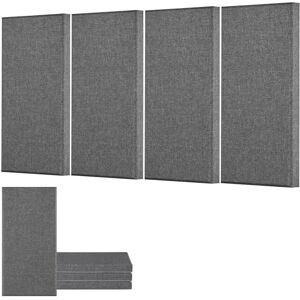 VEVOR 4 PCS Acoustic Panels, 2 inch Thick 23.6 x 11.8 inch Fiberglass Sound Absorbing Panels, Self-adhesive Soundproof Wall Boards, for Studios, Office, Home Theater,Meeting Room, Gray VEVOR 4 PCS Acoustic Panels, 2 inch Thick 23.6 x 11.8 inch Fiberglass Sound Absorbing Panels, Self-adhesive Soundproof Wall Boards, for Studios, Office, Home Theater,Meeting Room, Gray