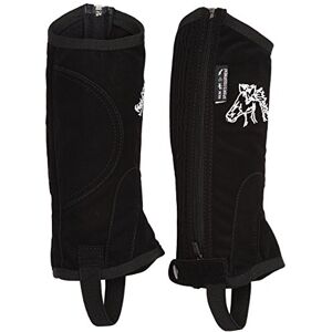 HKM Men's Riding Chaps Faux Nubuck with Elastic Insert Black black Size:6 (EU) HKM Men's Riding Chaps Faux Nubuck with Elastic Insert Black black Size:6 (EU)