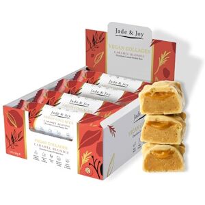 Jade & Joy Collagen Protein Bars, Caramel Blondie, 2.5g Plant Collagen, 15g Protein, Low Sugar, Hyaluronic Acid, Amino Acids, Low Calories, Gluten Free, Dairy Free, Added Vitamins & Minerals, 12x50g Jade & Joy Collagen Protein Bars, Caramel Blondie, 2.5g Plant Collagen, 15g Protein, Low Sugar, Hyaluronic Acid, Amino Acids, Low Calories, Gluten Free, Dairy Free, Added Vitamins & Minerals, 12x50g