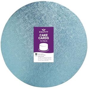 Culpitt 9" Round Cake Boards Light Blue 2.7mm Cards For Celebration Desserts, Birthday Treats, Tiered Sponge, Cupcakes, and More! 9 inch, Pack Of 10 Culpitt 9" Round Cake Boards Light Blue 2.7mm Cards For Celebration Desserts, Birthday Treats, Tiered Sponge, Cupcakes, and More! 9 inch, Pack Of 10