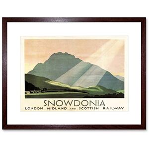 Wee Blue Coo Travel Snowdonia LMSR Wales Sunbeam Railway UK Vintage Advert Art Framed Wall Art Print Wee Blue Coo Travel Snowdonia LMSR Wales Sunbeam Railway UK Vintage Advert Art Framed Wall Art Print
