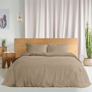 Ruggeri Duvet Cover Set 100% Pure Cotton Made in Italy Let's Color Collection! (Double, Taupe) Ruggeri Duvet Cover Set 100% Pure Cotton Made in Italy Let's Color Collection! (Double, Taupe)