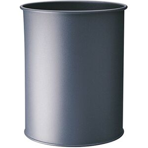 Durable Metal Round Waste Bin Charcoal 15 Litre Capacity Made of Steel with Scratch Resistant Coating Waste Basket for Offices, Schools, Home, etc. Durable Metal Round Waste Bin Charcoal 15 Litre Capacity Made of Steel with Scratch Resistant Coating Waste Basket for Offices, Schools, Home, etc.