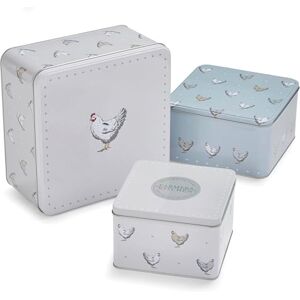 Cooksmart England Set of 3 Cake Storage Tins British Designed Nesting Cake Tins for Cakes & Biscuits Cake Tin/Biscuit Tin Available as Square Cake Storage Tin or as Round Cake Storage Tin Cooksmart England Set of 3 Cake Storage Tins British Designed Nesting Cake Tins for Cakes & Biscuits Cake Tin/Biscuit Tin Available as Square Cake Storage Tin or as Round Cake Storage Tin