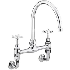 Bristan N WMDSM C 1901 Wall Mounted Bridge Kitchen Sink Mixer Tap with Swivel Spout, Chrome Bristan N WMDSM C 1901 Wall Mounted Bridge Kitchen Sink Mixer Tap with Swivel Spout, Chrome