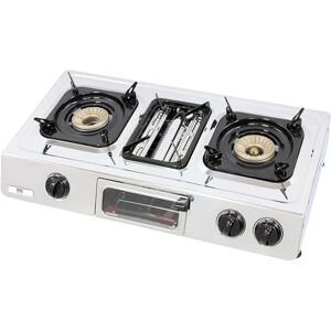 NJ The right choice NJ G-87 Portable Gas Stove 3 Burner Mini Oven Grill Camping Cooker LPG NJ The right choice NJ G-87 Portable Gas Stove 3 Burner Mini Oven Grill Camping Cooker LPG