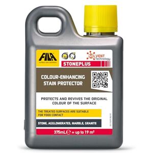 Care+ , STONEPLUS, Colour Enhancer Stone Sealer Outdoor, Impregnator Sealer, Slate Tile Sealer Ideal for Natural Stone: Travertine, Granite etc. Matte Finish Patio Sealer, 375ml Care+ , STONEPLUS, Colour Enhancer Stone Sealer Outdoor, Impregnator Sealer, Slate Tile Sealer Ideal for Natural Stone: Travertine, Granite etc. Matte Finish Patio Sealer, 375ml