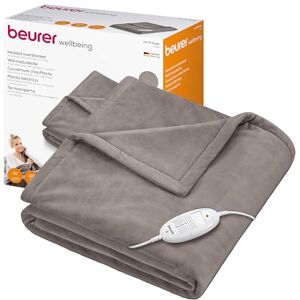 Beurer HD75 Electric Blanket with 6 Temperature Settings, Soft Heated Throw for Cosy Sofa Nights, Automatic Switch-Off & Safety System, Machine-Washable, Taupe, 180 x 130 cm, 100 watts Beurer HD75 Electric Blanket with 6 Temperature Settings, Soft Heated Throw for Cosy Sofa Nights, Automatic Switch-Off & Safety System, Machine-Washable, Taupe, 180 x 130 cm, 100 watts