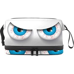 Generic Multi-Functional Storage Travel Cosmetic Bag with Handle,Large Capacity Travel Cosmetic Bag,Trick Or Treat Halloween Background with Evil Eyes Generic Multi-Functional Storage Travel Cosmetic Bag with Handle,Large Capacity Travel Cosmetic Bag,Trick Or Treat Halloween Background with Evil Eyes