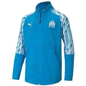 PUMA Olympique Marseille 20/21 Blue Unisex Jacket - Football PUMA Olympique Marseille 20/21 Blue Unisex Jacket - Football