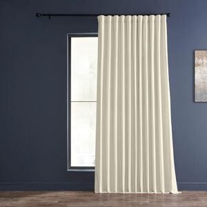 HPD Half Price Drapes PDCH-KBS2BO-96-DW Blackout Extra Wide Vintage Textured Faux Dupioni Curtain (1 Panel), 100 X 96, Off White HPD Half Price Drapes PDCH-KBS2BO-96-DW Blackout Extra Wide Vintage Textured Faux Dupioni Curtain (1 Panel), 100 X 96, Off White