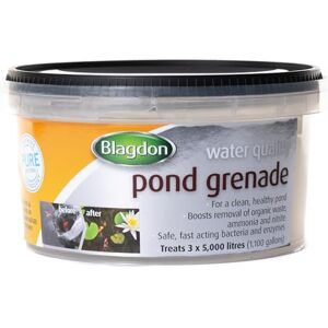 Blagdon Water Quality Pond Grenade, Safe, Natural, Fast Acting Beneficial Bacteria & Enzymes for Clean Pond Water, Pack of 3 Blagdon Water Quality Pond Grenade, Safe, Natural, Fast Acting Beneficial Bacteria & Enzymes for Clean Pond Water, Pack of 3