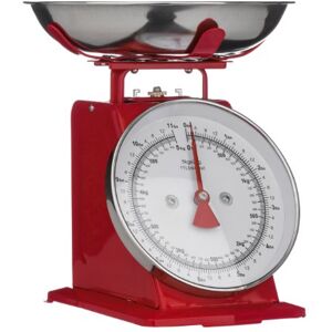 Premier Housewares Kitchen Scale Retro Style, 5 kg Red,H26 x W22 x D21cm Premier Housewares Kitchen Scale Retro Style, 5 kg Red,H26 x W22 x D21cm