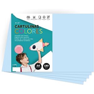m-office A4 Pastel Coloured Card 180g for Crafts, Printing Your Documents and Creative Designs Pastel Colours A4 (x250, Light Blue) m-office A4 Pastel Coloured Card 180g for Crafts, Printing Your Documents and Creative Designs Pastel Colours A4 (x250, Light Blue)
