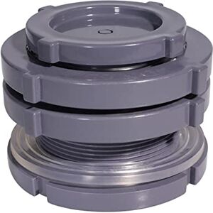 QuQuyi 3 Inch PVC Bulkhead Water Tank Connector Adapter Fitting with Plugs Thru-Bulk Pipe Fitting for Rain Barrels, Aquariums, Ponds(Set of 1) QuQuyi 3 Inch PVC Bulkhead Water Tank Connector Adapter Fitting with Plugs Thru-Bulk Pipe Fitting for Rain Barrels, Aquariums, Ponds(Set of 1)