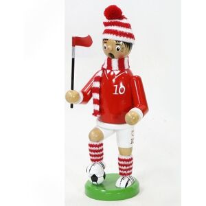 Dekohelden24 Incense Smoker Model Footballer Red/White Size Approx. 20cm Dekohelden24 Incense Smoker Model Footballer Red/White Size Approx. 20cm