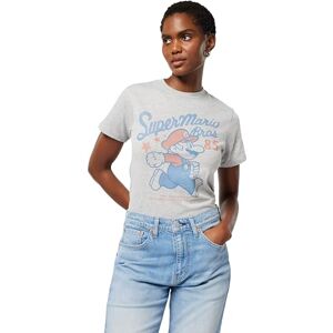 Nintendo Men's Super Mario Running Profile 1985 T-Shirt, Athletic Heather, XL Nintendo Men's Super Mario Running Profile 1985 T-Shirt, Athletic Heather, XL