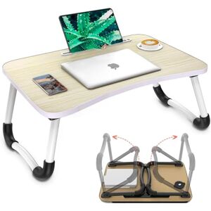 Avilia Folding Bed Table with Cup Holder and Stand for Tablet, 60 x 40 cm, Black, Space Saving, Easy to Carry, Ideal for Living Room, Bedroom, Relaxation Areas and Smart Working Avilia Folding Bed Table with Cup Holder and Stand for Tablet, 60 x 40 cm, Black, Space Saving, Easy to Carry, Ideal for Living Room, Bedroom, Relaxation Areas and Smart Working