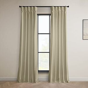 HPD Half Price Drapes VPYC Heritage Plush Velvet Curtain (1 Panel), 50 X 120, Macchiato Beige HPD Half Price Drapes VPYC Heritage Plush Velvet Curtain (1 Panel), 50 X 120, Macchiato Beige