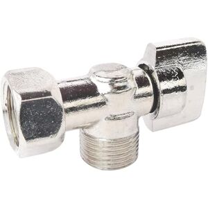 SOMATHERM FOR YOU Somatherm 173-12 Square Flush Valve 1/4 Round M12/17 Nickel-Plated Brass, Grey SOMATHERM FOR YOU Somatherm 173-12 Square Flush Valve 1/4 Round M12/17 Nickel-Plated Brass, Grey