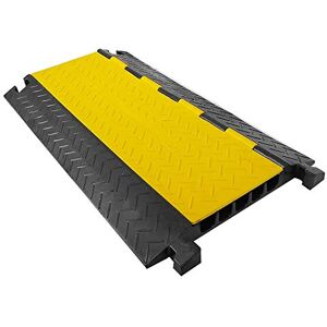 Pyle Durable Cable Protective Ramp Cover Supports 33000lbs Five Channel Heavy Duty Cord Protection w/Flip-Open Top Cover, 80cm x 44cm x 4cm Cable Concealer for Indoor Outdoor Use Pyle Durable Cable Protective Ramp Cover Supports 33000lbs Five Channel Heavy Duty Cord Protection w/Flip-Open Top Cover, 80cm x 44cm x 4cm Cable Concealer for Indoor Outdoor Use