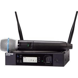 Shure GLXD24R+/B87A Dual Band Pro Digital Wireless Microphone System for Church, Karaoke, Vocals 12-Hour Battery Life, 100 ft Range BETA 587 Handheld Vocal Mic, Single Channel Rack Mount Receiver Shure GLXD24R+/B87A Dual Band Pro Digital Wireless Microphone System for Church, Karaoke, Vocals 12-Hour Battery Life, 100 ft Range BETA 587 Handheld Vocal Mic, Single Channel Rack Mount Receiver