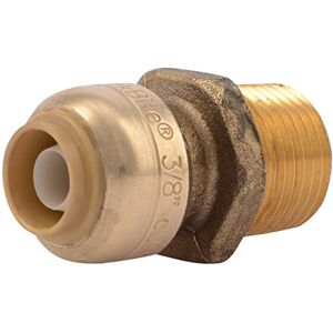 SharkBite U118LFA MNPT Adapter Plumbing Fitting, Copper, 3/8 in. x 1/2 in SharkBite U118LFA MNPT Adapter Plumbing Fitting, Copper, 3/8 in. x 1/2 in