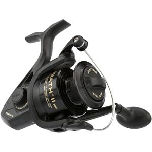 Penn Wrath II Saltwater Spinning Fishing Reel, Size 5000, Right/Left Handle Position, Corrosion-Resistant Graphite Body, Machined Anodized Aluminum Spool Penn Wrath II Saltwater Spinning Fishing Reel, Size 5000, Right/Left Handle Position, Corrosion-Resistant Graphite Body, Machined Anodized Aluminum Spool