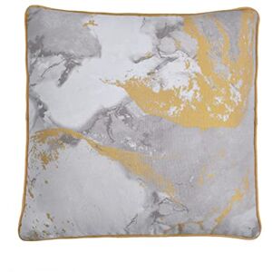 Sleepdown Metallic Marble Print Filled Cushion Soft Decorative Square Piped Edge Cotton Home Decor Sofa Bedroom 18" x 18" Natural 45cm x 45cm Sleepdown Metallic Marble Print Filled Cushion Soft Decorative Square Piped Edge Cotton Home Decor Sofa Bedroom 18" x 18" Natural 45cm x 45cm