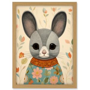Artery8 Floral Chinchilla Cute Flower Floral Artwork for Kids Bedroom Baby Nursery Artwork Framed A3 Wall Art Print Artery8 Floral Chinchilla Cute Flower Floral Artwork for Kids Bedroom Baby Nursery Artwork Framed A3 Wall Art Print