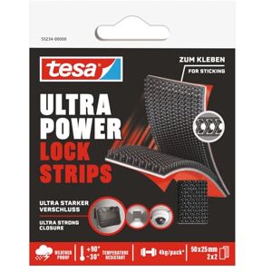 tesa UK tesa Ultra Power Lock Strips Self-Adhesive Velcro Tape Strips with Extremely Strong Velcro Fastening Weatherproof, UV and Temperature Resistant Tape for Indoor and Outdoor Use Pack of 4-50 x tesa UK tesa Ultra Power Lock Strips Self-Adhesive Velcro Tape Strips with Extremely Strong Velcro Fastening Weatherproof, UV and Temperature Resistant Tape for Indoor and Outdoor Use Pack of 4-50 x
