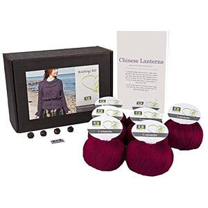 DesignEtte Knitting Kit Chinese Lanterns 100 Percent Mercerized Egyptian Yarn Cotton Medium-Large No-s-9114, Dark Red, M-L DesignEtte Knitting Kit Chinese Lanterns 100 Percent Mercerized Egyptian Yarn Cotton Medium-Large No-s-9114, Dark Red, M-L